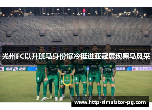 光州FC以升班马身份爆冷挺进亚冠展现黑马风采 光州FC以升班马身份爆冷挺进亚冠展现黑马风采